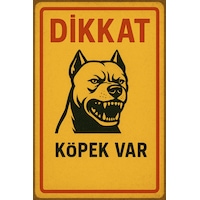 Fezzpirint Dikkat Köpek Var Suya Dayanıklı Fezzpirint Dikkat Köpek Var Suya Dayanıklı