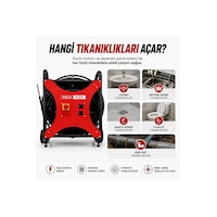 Ninjaflex Pro Profesyonel Gider Açma Makinesi 20 Metre Otomatik Tamburlu 1400 Watt El Kumandalı Ninjaflex Pro Profesyonel Gider Açma Makinesi 20 Metre Otomatik Tamburlu 1400 Watt El Kumandalı