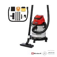 Einhell Akülü Islak/Kuru Süpürge TC-VC 18/20 Li S-Solo 2347130, 20 litre paslanmaz çelik hazne, tekerlekli, akü hariç Einhell Akülü Islak/Kuru Süpürge TC-VC 18/20 Li S-Solo 2347130, 20 litre paslanmaz çelik hazne, tekerlekli, akü hariç