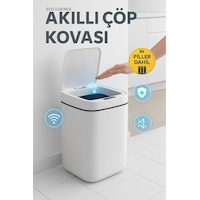 20 Litre Sensörlü Akıllı Çöp Kovası Uv Işıklı Sessiz Otomatik Kapaklı Ev Ofis Kullanımı 20 Litre Sensörlü Akıllı Çöp Kovası Uv Işıklı Sessiz Otomatik Kapaklı Ev Ofis Kullanımı