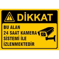 5 Adet Bu Alan 7/24 Kamera Sistemi Ile Izlenmektedir Levhası 5 Adet Bu Alan 7/24 Kamera Sistemi Ile Izlenmektedir Levhası