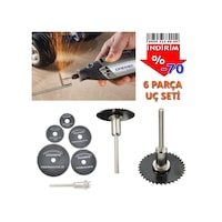 Mini Matkap Grinder Kesme Testere Diski 6 Parça Gravür Hobi Seti Mini Matkap Grinder Kesme Testere Diski 6 Parça Gravür Hobi Seti