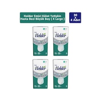 Holder Emici Külot Yetişkin Hasta Bezi Büyük Boy XL 4 x 30'lu Holder Emici Külot Yetişkin Hasta Bezi Büyük Boy XL 4 x 30'lu