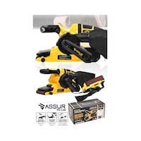 Assur Plus 900W Elektrikli Vakumlu Tozsuz Cila Özellikli Tank Zımpara Makinesi - 2850 Assur Plus 900W Elektrikli Vakumlu Tozsuz Cila Özellikli Tank Zımpara Makinesi - 2850