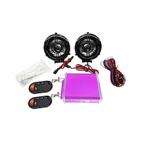 Motosiklet Müzik Çalar Alarm Seti Bluetooth Özellikli Siyah Motosiklet Müzik Çalar Alarm Seti Bluetooth Özellikli Siyah