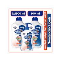 Activex Aktif Sıvı Sabun 2 x 1500 ML + 500 ML Activex Aktif Sıvı Sabun 2 x 1500 ML + 500 ML