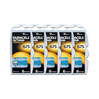 Duracell Activair PR44 675 Numara İşitme Cihazı Pili 6 x 5'li Duracell Activair PR44 675 Numara İşitme Cihazı Pili 6 x 5'li