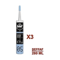 Selsil Mutfak Ve Banyo Silikonu Şeffaf 280 Ml 3 Adet Selsil Mutfak Ve Banyo Silikonu Şeffaf 280 Ml 3 Adet