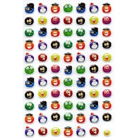 Sticker Kabartmalı A4 Boyutunda Stiker Defter, Planlayıcı Etiket Lim101 - Mini Sevimli Canavarlar Sticker Kabartmalı A4 Boyutunda Stiker Defter, Planlayıcı Etiket Lim101 - Mini Sevimli Canavarlar