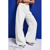 it's basic Kadın Kırık Beyaz 7s6-101 Mega Baggy Fit Kemer Detaylı Bol Kesim Denim Jean it's basic Kadın Kırık Beyaz 7s6-101 Mega Baggy Fit Kemer Detaylı Bol Kesim Denim Jean