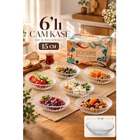 Porsima Suga 4472 6'lı Oval Cam Kase Seti 15 Cm Çerezlik, Reçellik, Kahvaltılık Ve Sosluk Porsima Suga 4472 6'lı Oval Cam Kase Seti 15 Cm Çerezlik, Reçellik, Kahvaltılık Ve Sosluk