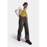 Kadın T.kot Rengi 2w6-64 Crop Barrel Fit Özel Tasarım Denim Jean Kadın T.kot Rengi 2w6-64 Crop Barrel Fit Özel Tasarım Denim Jean