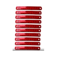 10 Adet 9 Led'li Parmak Led Kırmızı Kamyon Tır Ve 12/24 Volt Araçlar Aksesuar Dorse & Etek Lambası 10 Adet 9 Led'li Parmak Led Kırmızı Kamyon Tır Ve 12/24 Volt Araçlar Aksesuar Dorse & Etek Lambası