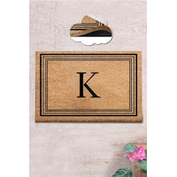Coco Harf K 40x60 cm KIL Paspas,Dekoratif Çok Amaçlı Iç ve Dış Kapı Paspası Coco Harf K 40x60 cm KIL Paspas,Dekoratif Çok Amaçlı Iç ve Dış Kapı Paspası