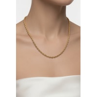 22 Ayar Altın 3mm Halat 60 CM Kadın Zincir LZNC1025 22 Ayar Altın 3mm Halat 60 CM Kadın Zincir LZNC1025
