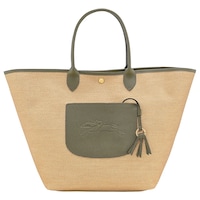 Longchamp Le Pliage Collection L Basket Bag Kadın Omuz Çantası 10308 Hgk Yeşil - Bej Longchamp Le Pliage Collection L Basket Bag Kadın Omuz Çantası 10308 Hgk Yeşil - Bej