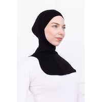 Loggia Siyah Ninja Bone Boyunluklu Likralı Sporcu Bonesi Kadın Pratik Tesettür Hijab Başörtü Siyah Loggia Siyah Ninja Bone Boyunluklu Likralı Sporcu Bonesi Kadın Pratik Tesettür Hijab Başörtü Siyah