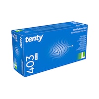 Tenty 403 Plus Pudrasız Nitril Eldiven L Beden Mavi 100'lü Tenty 403 Plus Pudrasız Nitril Eldiven L Beden Mavi 100'lü