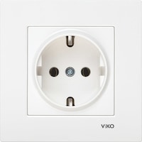 Viko Karre Beyaz Topraklı Priz Çerçeveli - 90967008 Viko Karre Beyaz Topraklı Priz Çerçeveli - 90967008