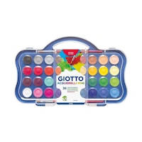 Sulu Boya 23mm 36 Renk Plastik Kutu Set Çok Renkli