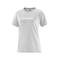 Salomon Logo Ss Tee W Heather Grey T-shırt Lc2217500 001