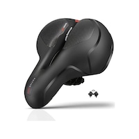 Bisiklet Koltuk Sele Airzone Hava Kanallı Reflektörlü Elastomer Yaylı Soft Doku Selesi Geniş Sele Siyah Bisiklet Koltuk Sele Airzone Hava Kanallı Reflektörlü Elastomer Yaylı Soft Doku Selesi Geniş Sele Siyah