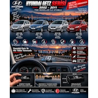 Hyundai Getz 2002-2011 Modeller İçin Head Up Display Hayalet Gösterge Ekranı Ön Cam Hız Göstergesi Hyundai Getz 2002-2011 Modeller İçin Head Up Display Hayalet Gösterge Ekranı Ön Cam Hız Göstergesi