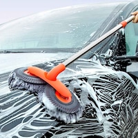 360 Dönebilen Teleskopik Mikrofiber Araba Yıkama Fırçası Çift Başlıklı Oto Temizlik Mopu Turuncu 360 Dönebilen Teleskopik Mikrofiber Araba Yıkama Fırçası Çift Başlıklı Oto Temizlik Mopu Turuncu