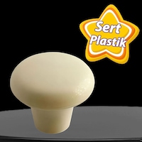 Sert Plastik Mantar Düğme Kulp Krem Dolap Mobilya Mutfak Dolabı Çekmece Kapak Kulpu Kulbu Sert Plastik Mantar Düğme Kulp Krem Dolap Mobilya Mutfak Dolabı Çekmece Kapak Kulpu Kulbu