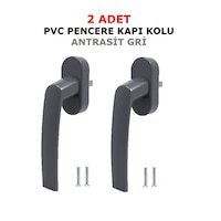 2 Ad Antrasit Gri Aluminyum Demir Döküm Pvc Pimapen Pencere Kolu 2 Ad Antrasit Gri Aluminyum Demir Döküm Pvc Pimapen Pencere Kolu
