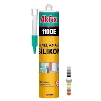 Akfix 1100E Genel Amaçlı Silikon 280Gr Beyaz Akfix 1100E Genel Amaçlı Silikon 280Gr Beyaz