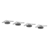 Ikea Eket 4'lü Mobilya Ayağı 8 X 1,9-2,4 Cm Gri Ikea Eket 4'lü Mobilya Ayağı 8 X 1,9-2,4 Cm Gri