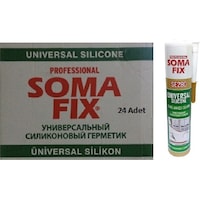 24 Adet Somafix Beyaz 280 gr Genel Amaçlı Silikon Beyaz Beyaz 24 Adet Somafix Beyaz 280 gr Genel Amaçlı Silikon Beyaz Beyaz