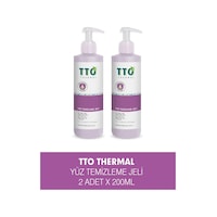 TTO Thermal Yağlı ve Karma Ciltler için Yüz Temizleme Jeli 2 x 200 ML TTO Thermal Yağlı ve Karma Ciltler için Yüz Temizleme Jeli 2 x 200 ML