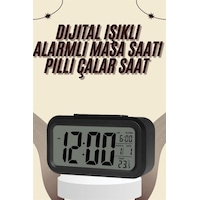 Dijital Masa Saati Termometreli Takvim Çalar Saat Led Ekran Pilli Diğer Dijital Masa Saati Termometreli Takvim Çalar Saat Led Ekran Pilli Diğer