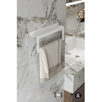 Beyaz Metal Havluluk Dayanıklı Banyo Ve Mutfak Düzenleyici Beyaz Beyaz Metal Havluluk Dayanıklı Banyo Ve Mutfak Düzenleyici Beyaz