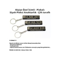 Tesbih Sakarya Kişiye Özel İsimli - Plakalı - Pleksi Anahtarlık Siyah Tesbih Sakarya Kişiye Özel İsimli - Plakalı - Pleksi Anahtarlık Siyah