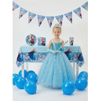 Butikhappykids Frozen Elsa Temalı Kız Çocuk Prenses Elbise Askılı Tüllü Kabarık Taç Asa Eldiven + Doğum Günü Parti Seti Hediyeli Mavi Butikhappykids Frozen Elsa Temalı Kız Çocuk Prenses Elbise Askılı Tüllü Kabarık Taç Asa Eldiven + Doğum Günü Parti Seti Hediyeli Mavi
