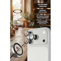 % 99.99 Gerçek Safir Titanyum Kasa Apple Uyumlu iPhone 17 Pro / 17 Pro Max Kamera Lens Koruyucu, Ar - Silver % 99.99 Gerçek Safir Titanyum Kasa Apple Uyumlu iPhone 17 Pro / 17 Pro Max Kamera Lens Koruyucu, Ar - Silver