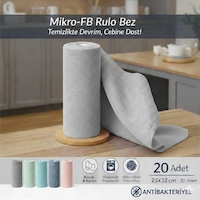 Fb Cup 20'li Rulo Mikro-fb Çok Amaçlı %100 Mikrofiber Temizlik Bezi 25x32 Kopart Kullan Antrasit Gri Koyu Mavi Fb Cup 20'li Rulo Mikro-fb Çok Amaçlı %100 Mikrofiber Temizlik Bezi 25x32 Kopart Kullan Antrasit Gri Koyu Mavi