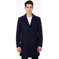 Süvari Slim Fit Sivri Yaka Erkek Koyun Yünlü Kaban Lacivert Süvari Slim Fit Sivri Yaka Erkek Koyun Yünlü Kaban Lacivert