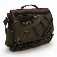 Cappadocia Vintage 4017 Haki Kahve 14" Laptop Pamuk Gabardin Postacı Okul Çantası Unisex Kilitli Çok Cepli Omuz Askılı Haki - Kahverengi Cappadocia Vintage 4017 Haki Kahve 14" Laptop Pamuk Gabardin Postacı Okul Çantası Unisex Kilitli Çok Cepli Omuz Askılı Haki - Kahverengi