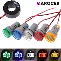 22Mm Dijital Ampermetre 0-100A Arası Ac Ampermetre Kırmızı 22Mm Dijital Ampermetre 0-100A Arası Ac Ampermetre Kırmızı