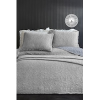 Evlen Home %100 Pamuk Çift Kişilik Özel Taş Yıkama Yatak Örtüsü Lüks Yumuşak Dayanıklı Modern Rabio Gri Evlen Home %100 Pamuk Çift Kişilik Özel Taş Yıkama Yatak Örtüsü Lüks Yumuşak Dayanıklı Modern Rabio Gri