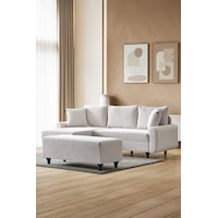 Kagu Corner Flavia Köşe Takımı Puflu Ekru Kagu Corner Flavia Köşe Takımı Puflu Ekru