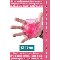 Wintoup Ameliyat Sonrası Fizyoterapi Müzisyen Sporcu El Parmak Bilek Kas Güçlendirici Silikon Egzersiz Aleti Çok Renkli