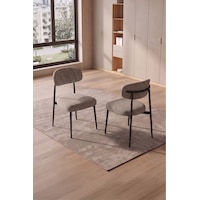 Robii 4 Adet Polo Metal Mutfak Sandalyesi, Yemek Masası Sandalyesi Cappuccino Robii 4 Adet Polo Metal Mutfak Sandalyesi, Yemek Masası Sandalyesi Cappuccino