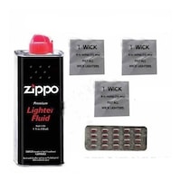 Zippo Benzin Seti 20 Adet Alfa Çakmak Taşı 3 Fitil Zippo Benzin Seti 20 Adet Alfa Çakmak Taşı 3 Fitil