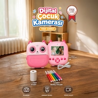 Torima Cmr-21 Pembe Dijital Video Kayıt Fotoğraf Çocuk Kamerası Termal Resim Kağıt Baskılı Yazıcı Torima Cmr-21 Pembe Dijital Video Kayıt Fotoğraf Çocuk Kamerası Termal Resim Kağıt Baskılı Yazıcı