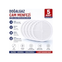 Doğalgaz Cam Menfezi Havalandırma Menfezi 5 Adet Doğalgaz Cam Menfezi Havalandırma Menfezi 5 Adet